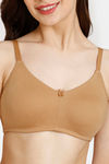 Rosaline Everyday Double Layered Non Wired 3/4th Coverage T-Shirt Bra - Old Gold — thumbnail 4